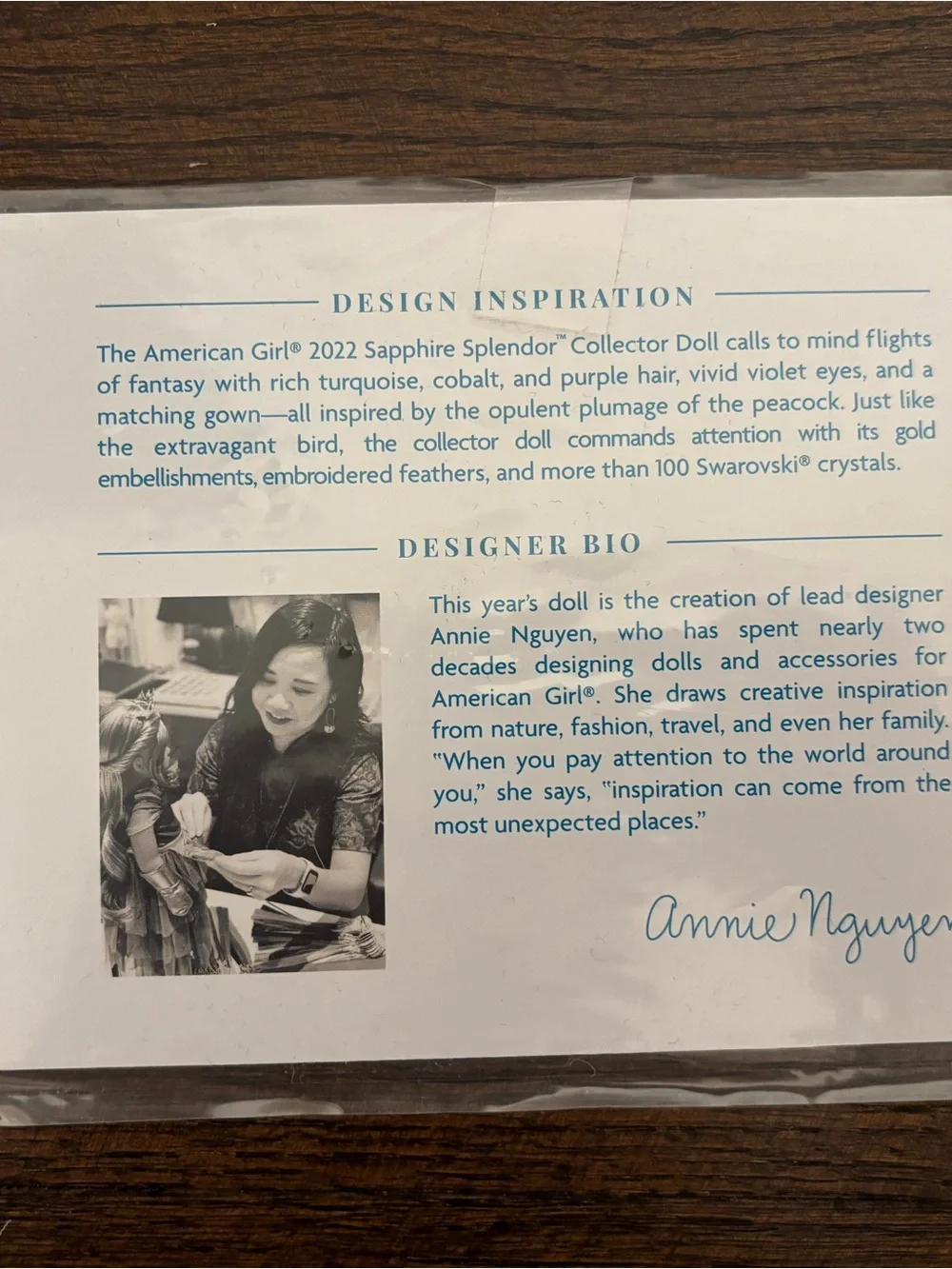 2022 Limited Edition Sapphire Splendor American Girl Doll